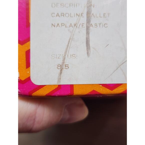 Tory Burch Black Patent Leather Caroline Ballet Flats Size 8.5 - Picture 13 of 15